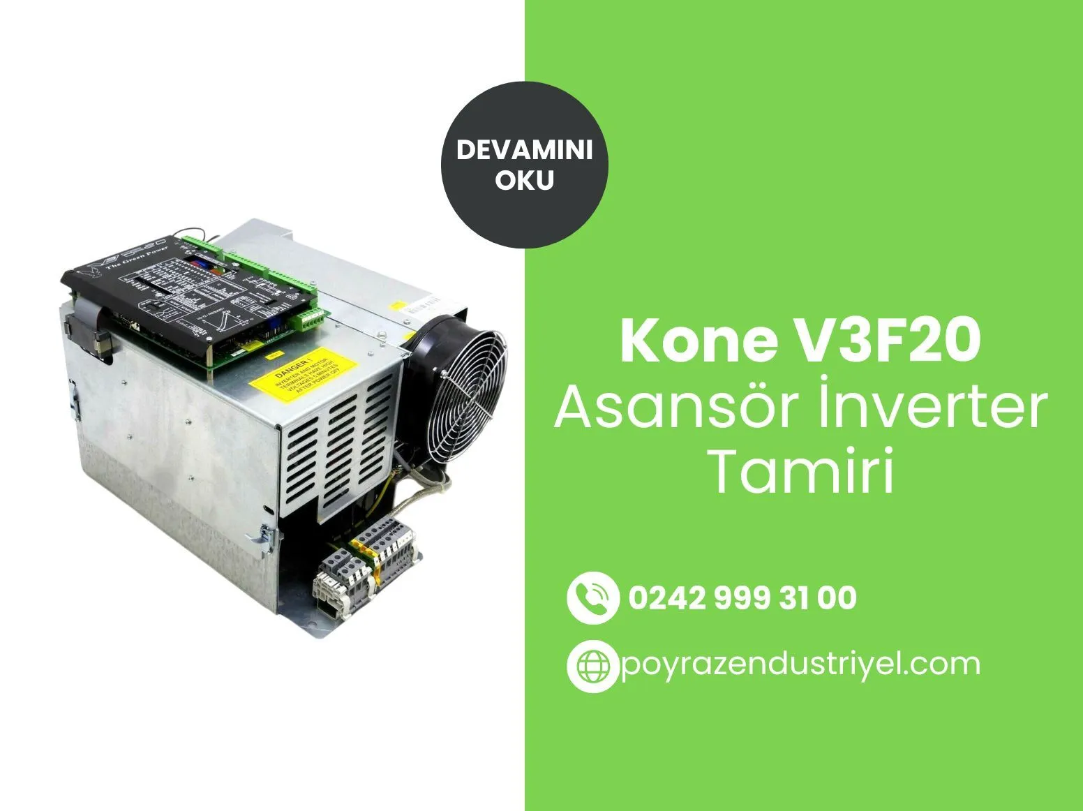 Kone V3f20 Asansör İnverter Tamiri